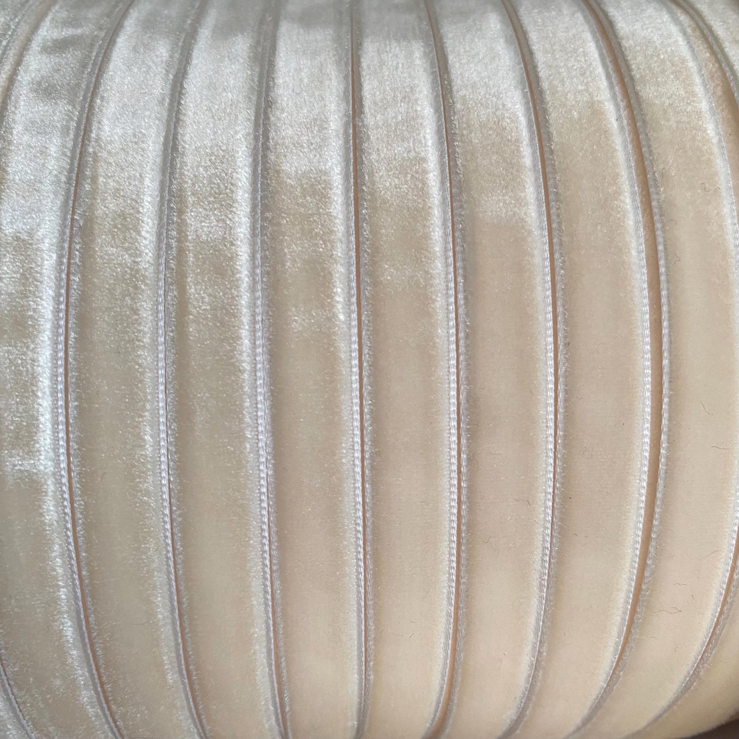 10mm cream velvet ribbon