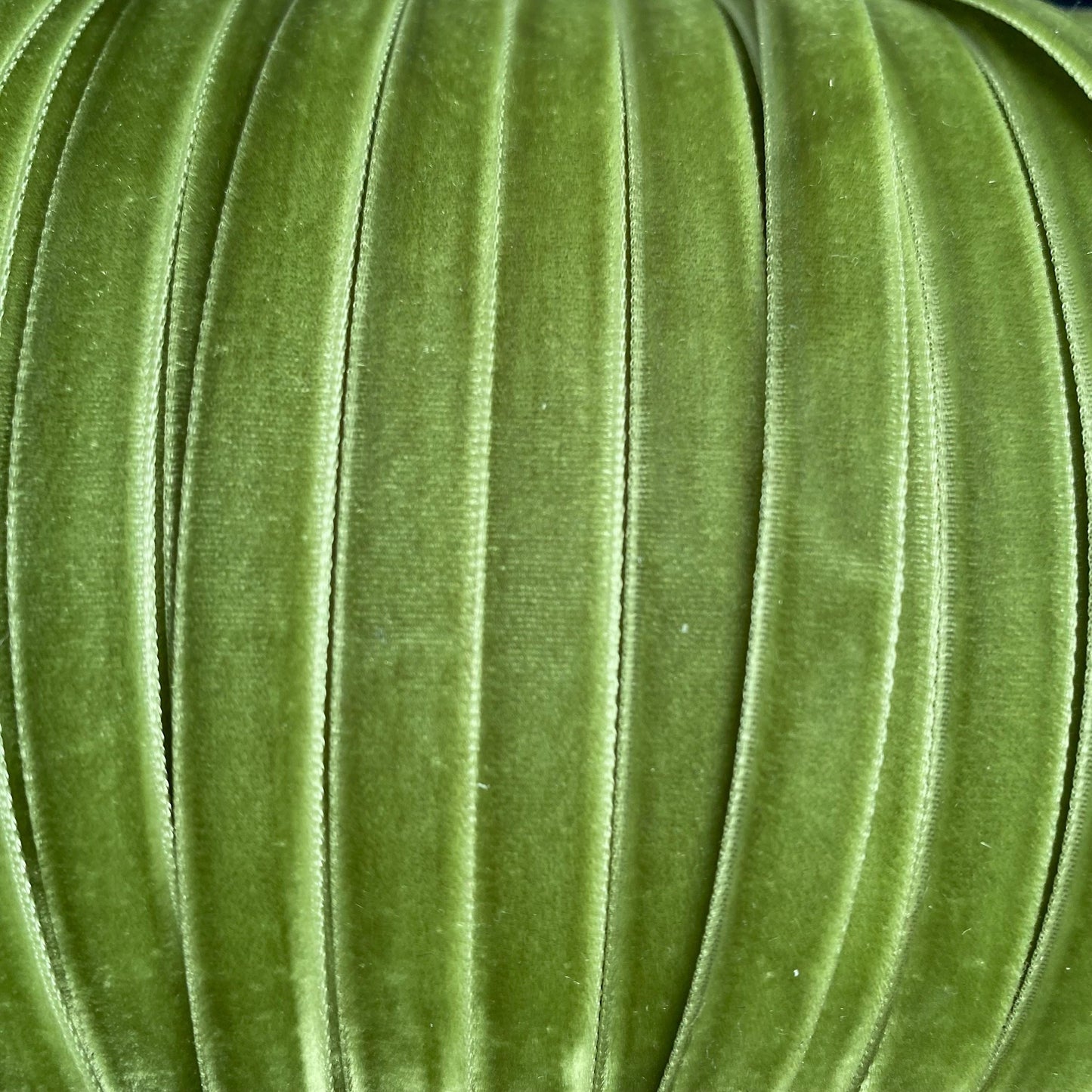10mm olive green velvet ribbon
