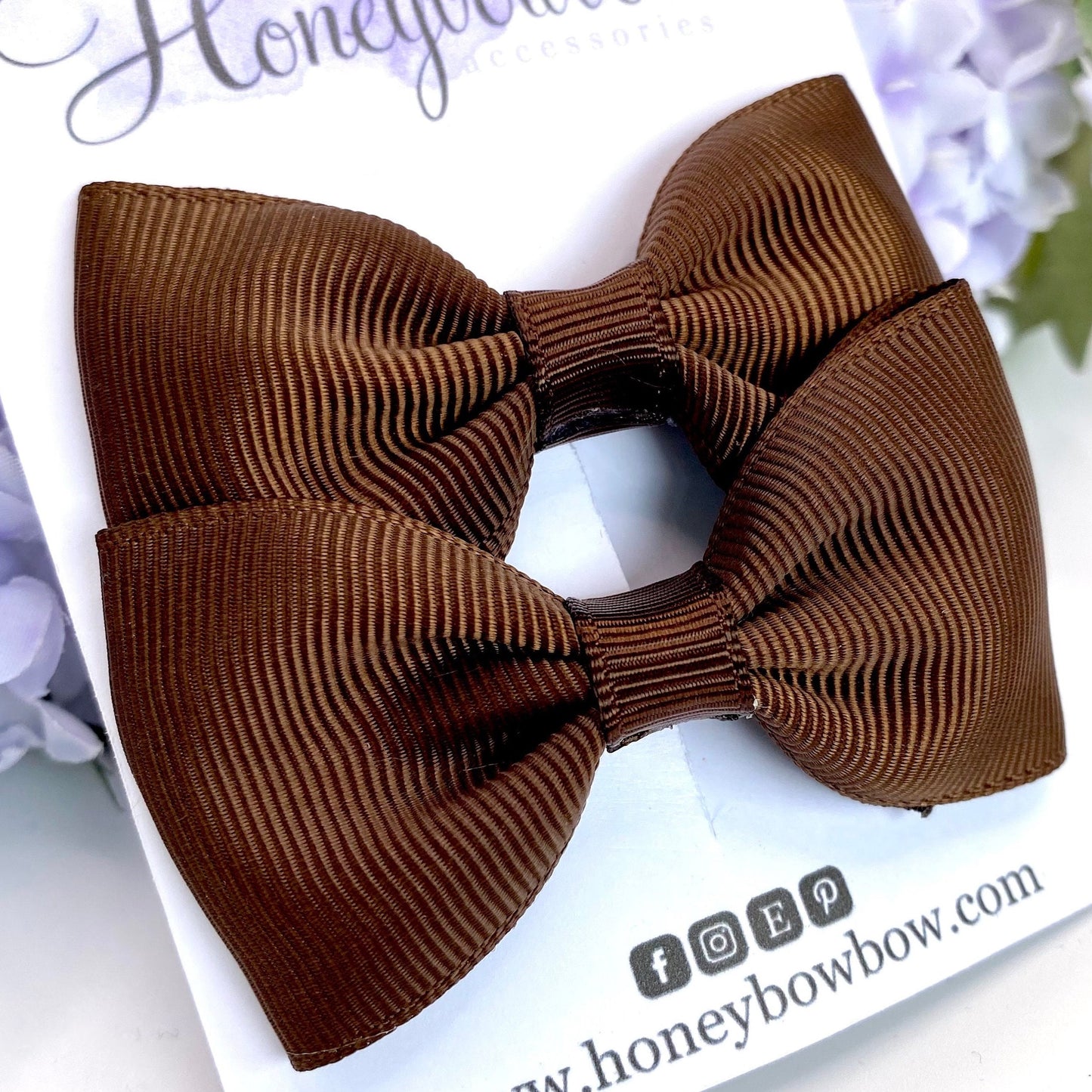 3 inch Brown classic bows