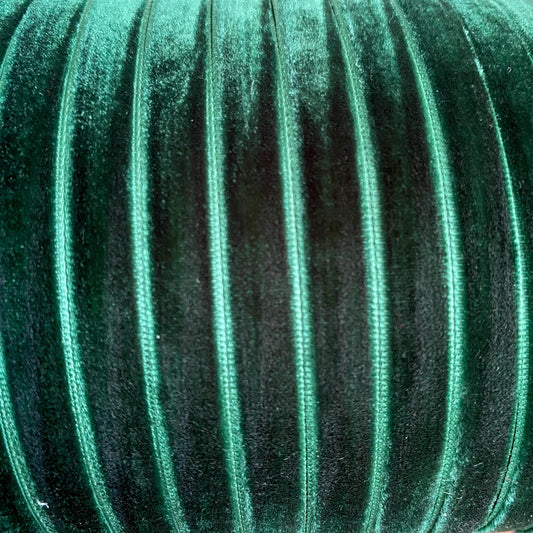10mm forest green velvet ribbon