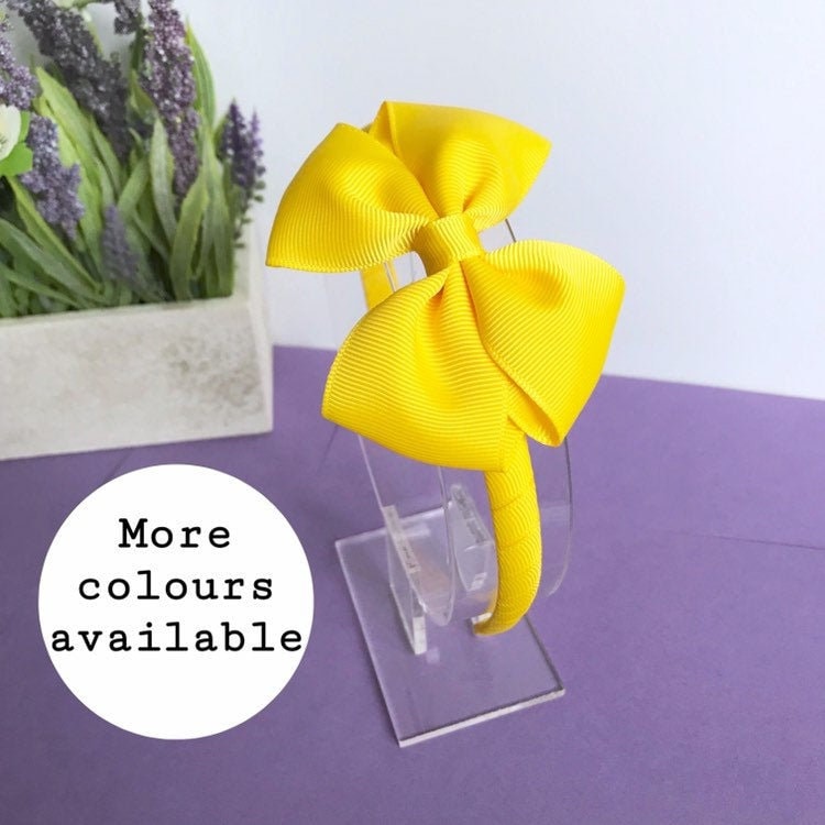 ALL COLOURS 3.5 inch tux bow headband