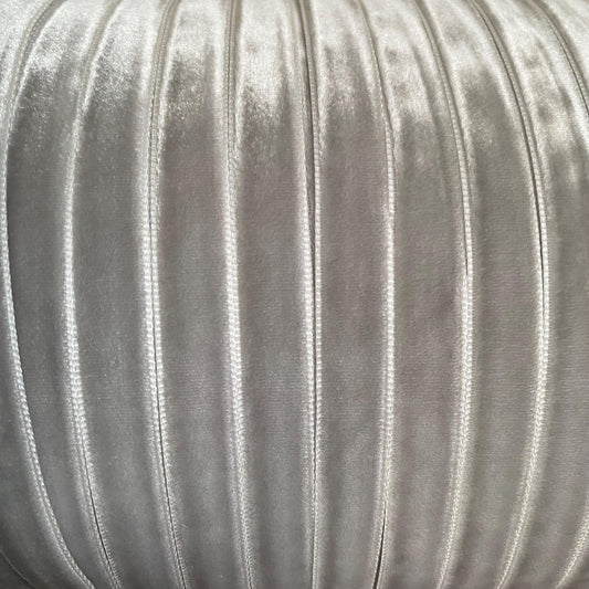 10mm silver velvet ribbon