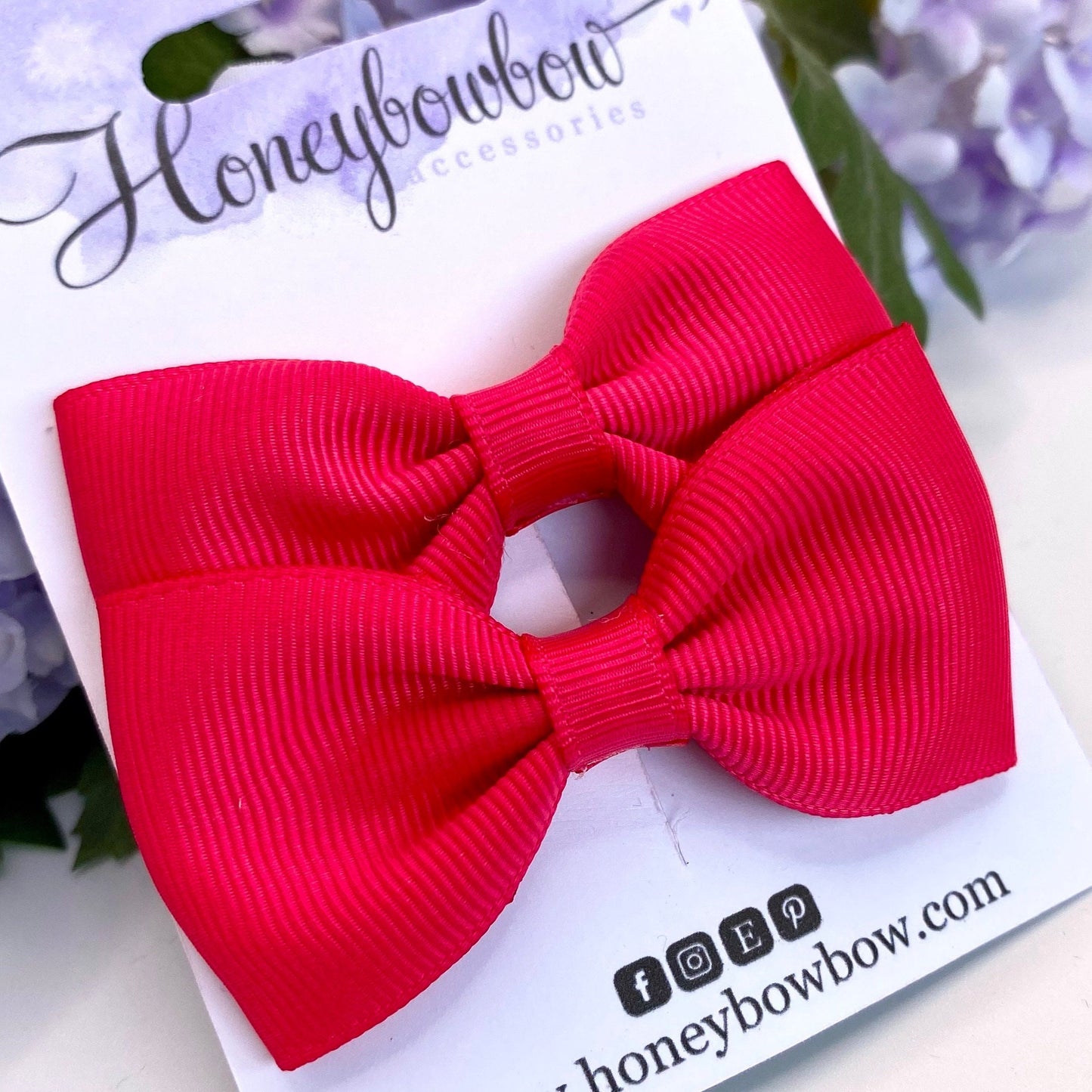 3 inch Shocking pink classic bows