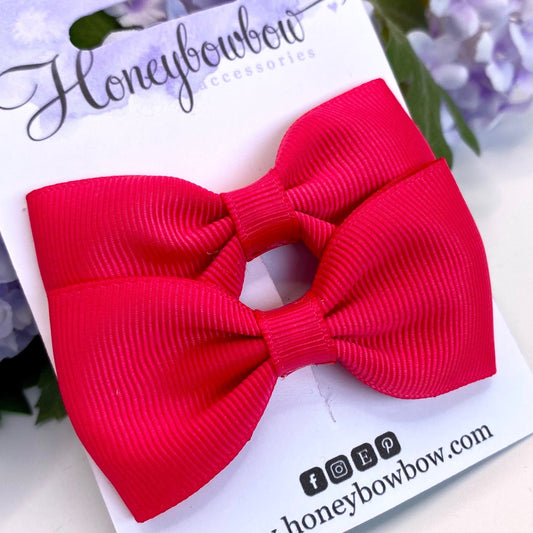 3 inch Shocking pink classic bows