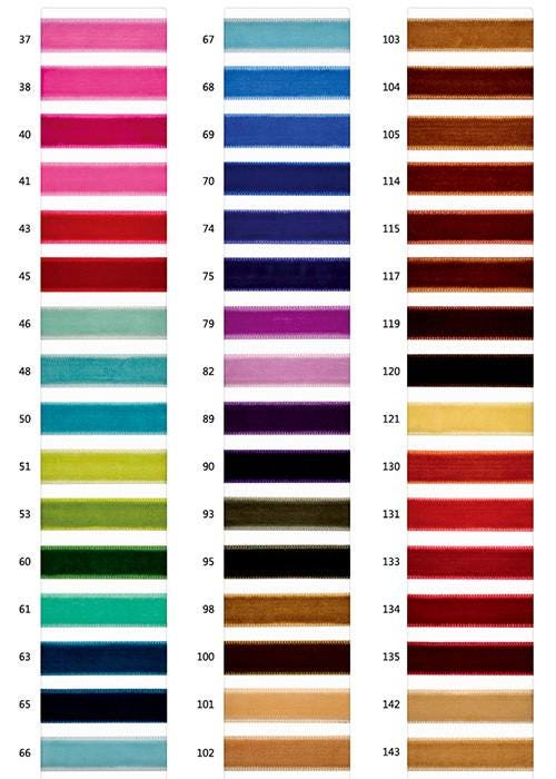 SAMPLE, velvet ribbon sample, 3 inch piece of velvet ribbon sample