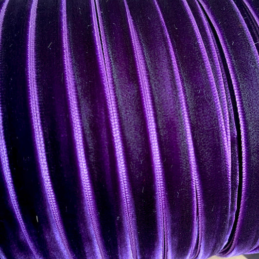10mm purple velvet ribbon