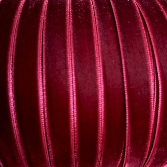 10mm deep red velvet ribbon
