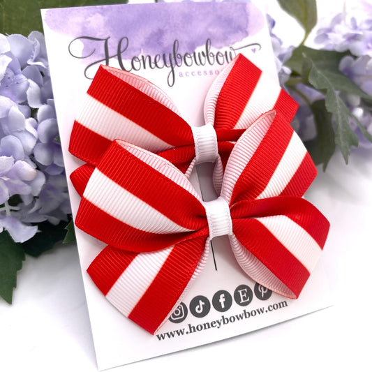 2.75 inch Austria flag hair bows