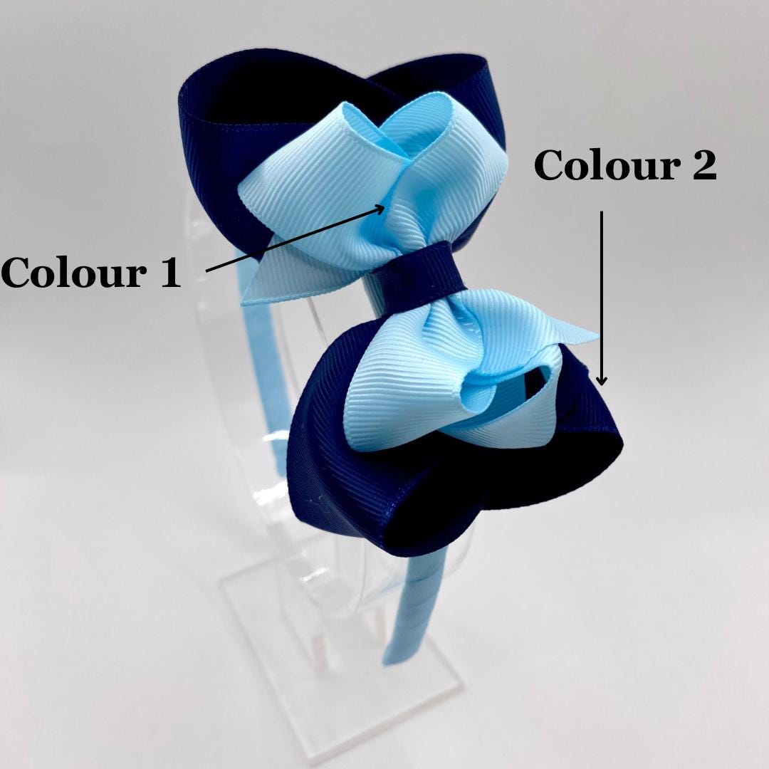 CUSTOM COLOURS double bowtique bow BOBBLES