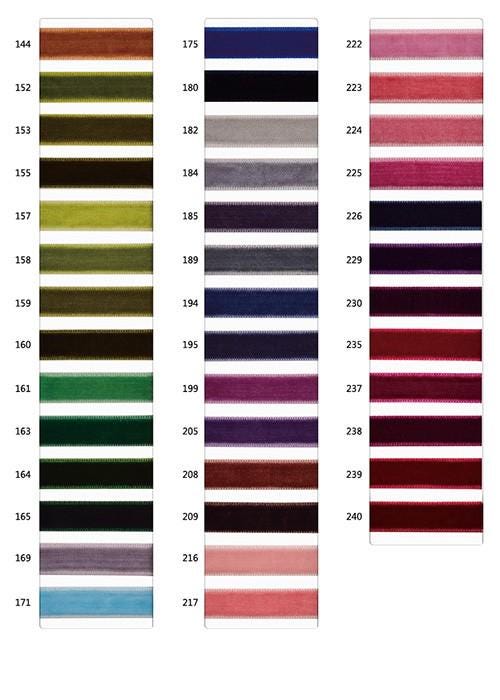 SAMPLE, velvet ribbon sample, 3 inch piece of velvet ribbon sample
