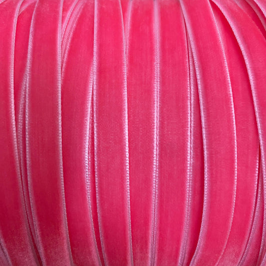 10mm hot pink velvet ribbon