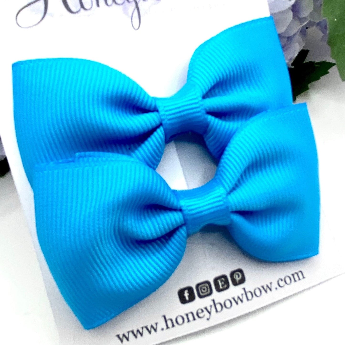 3 inch Island blue classic bows