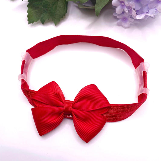 GIRLS hearing aid head band with 2.5 inch Tux bow