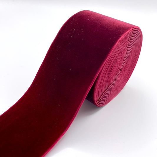 50mm Scarlet velvet ribbon