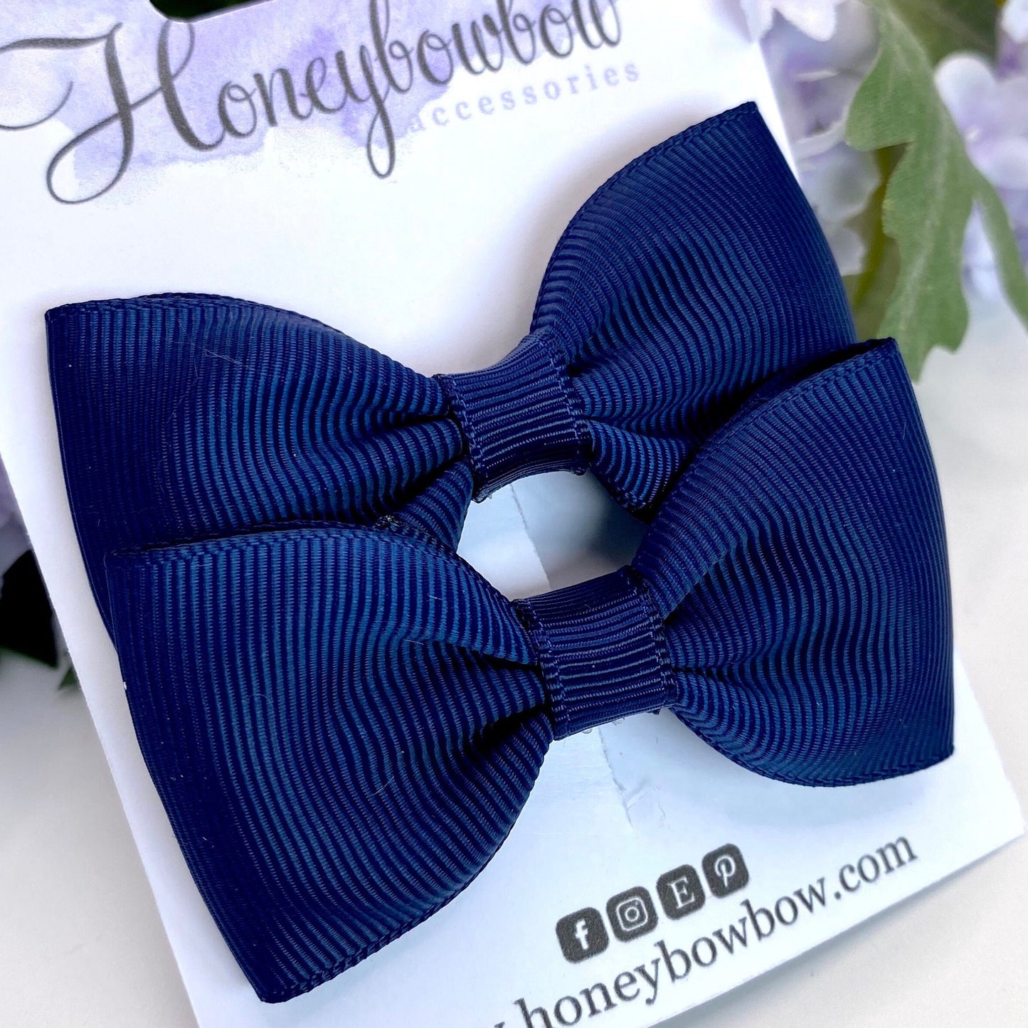 3 inch Navy classic bows