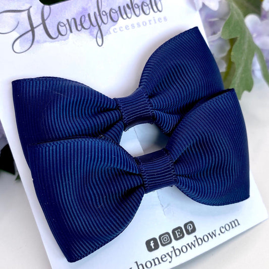 3 inch Navy classic bows