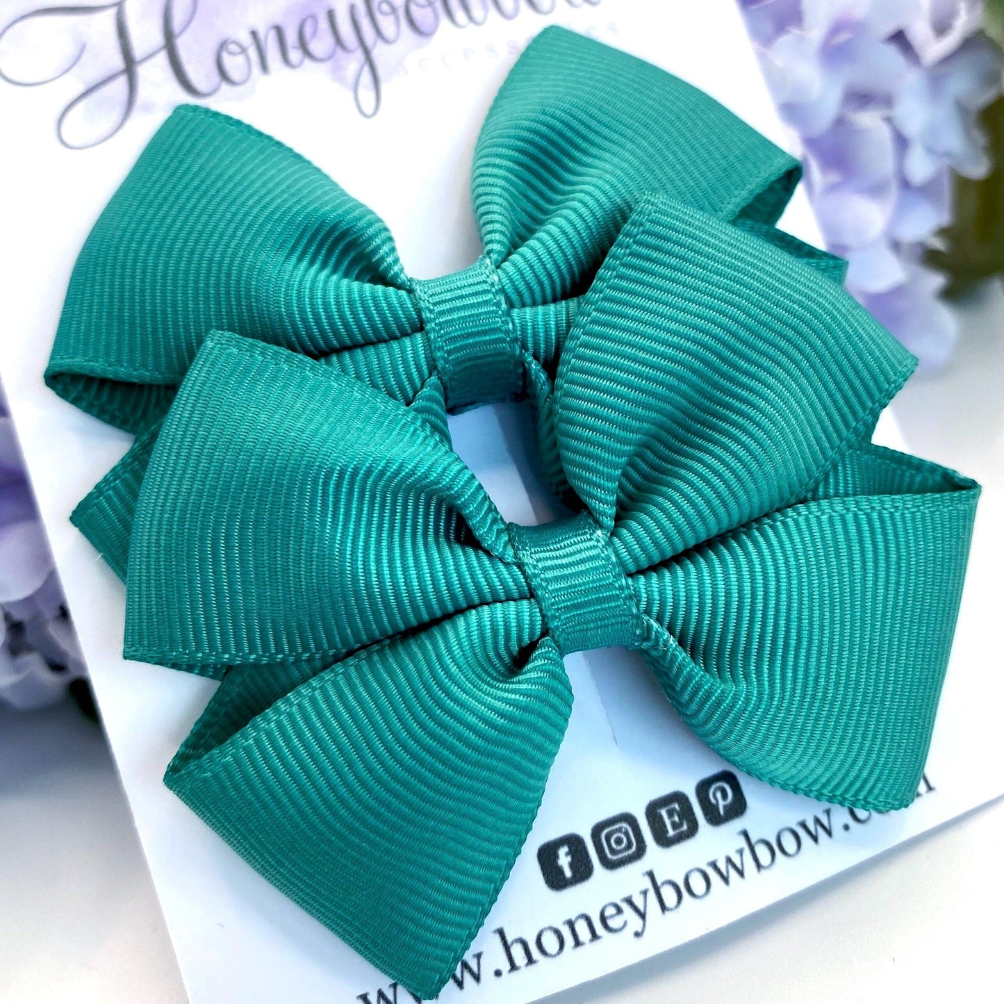 2.5 inch Jade tux bows