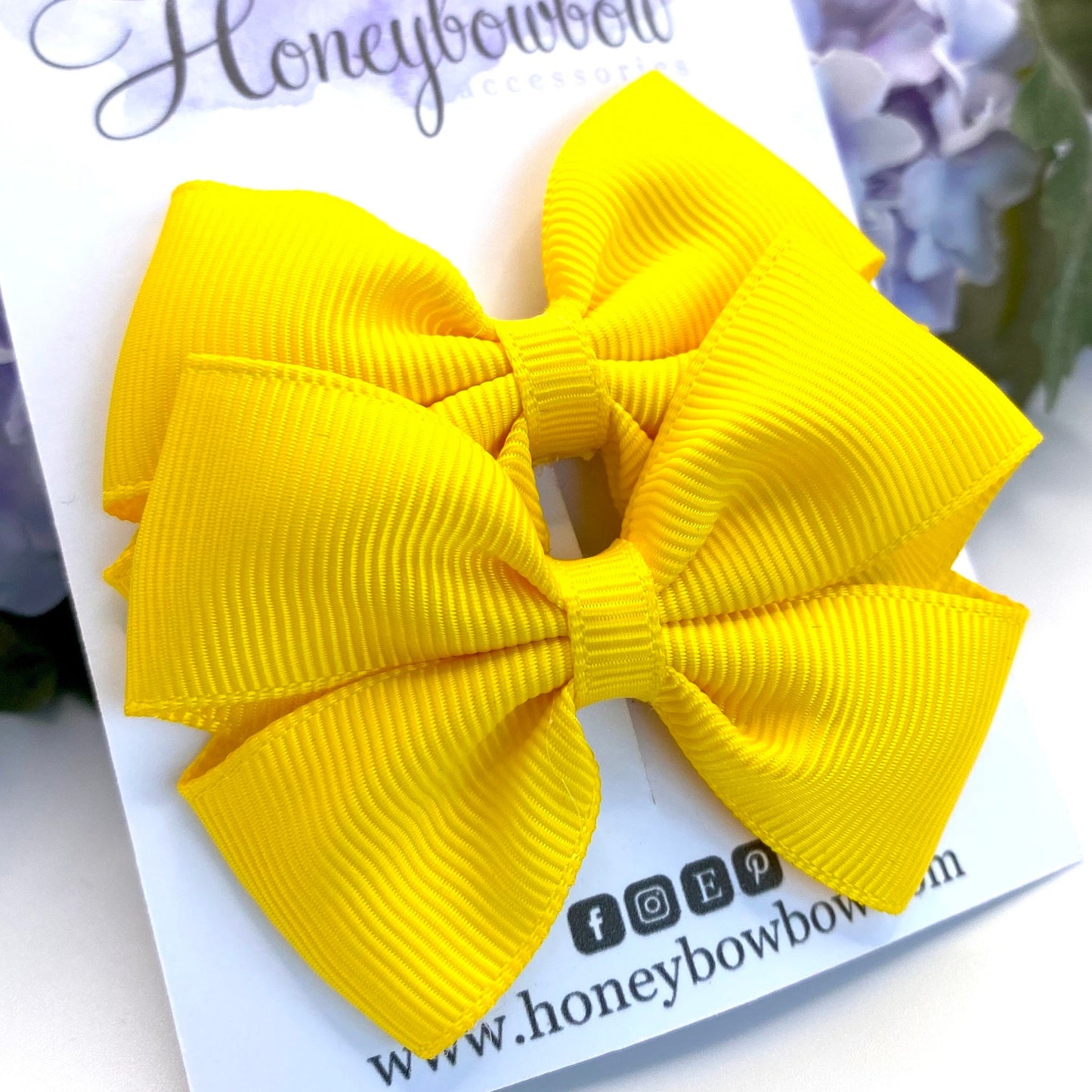 2.5 inch daffodil tux bows