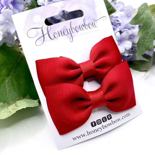3 inch Scarlet classic bows