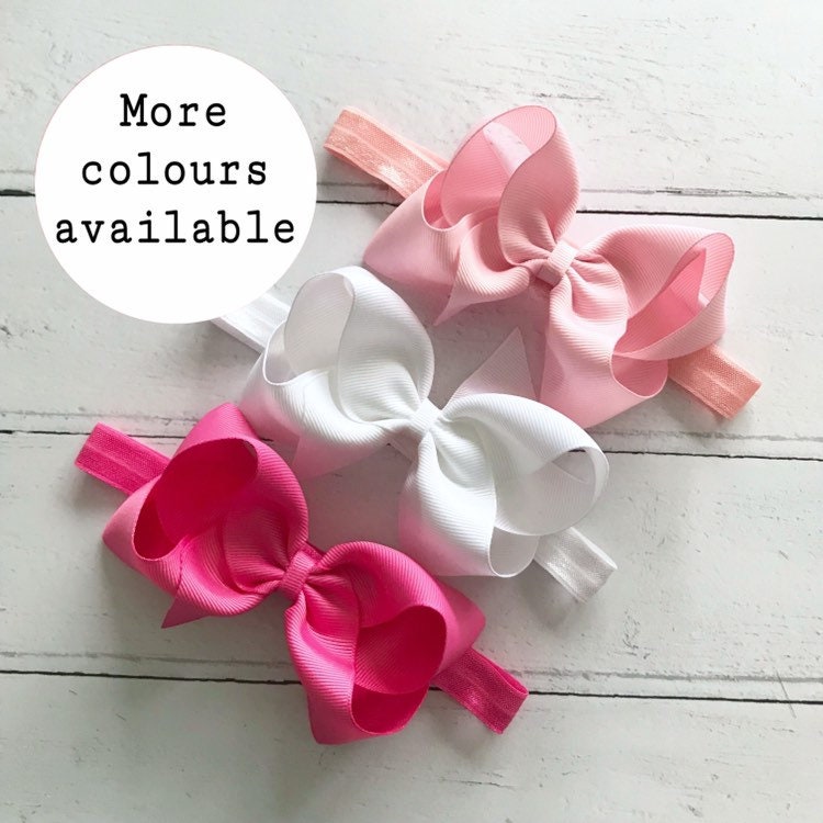 ALL COLOURS 4.5 inch Bowtique Bow baby headband