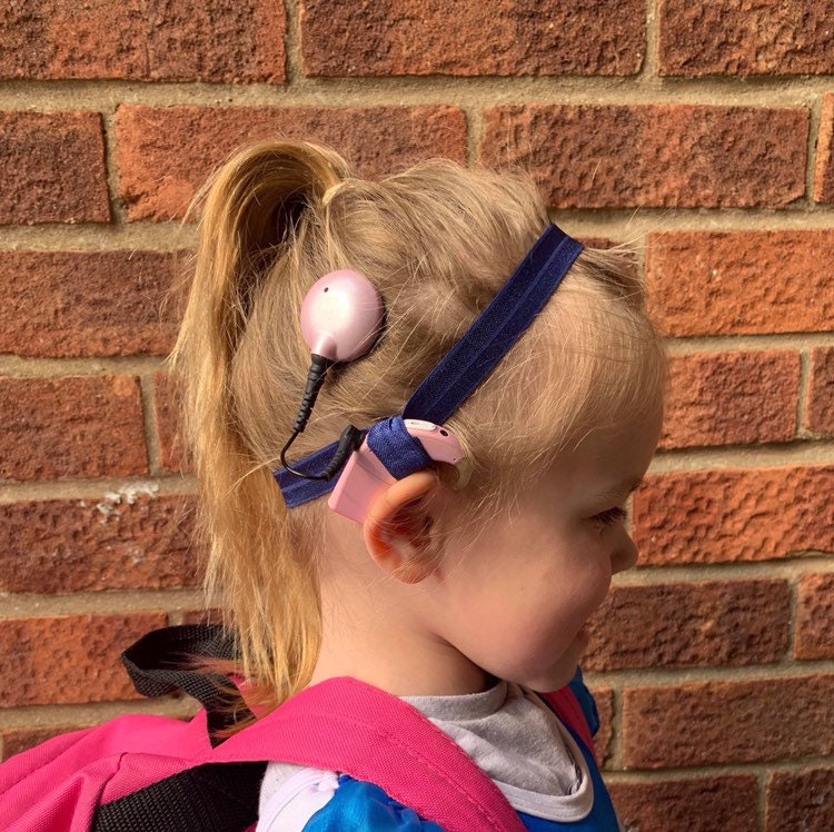 GIRLS Cochlear headband with bow loop
