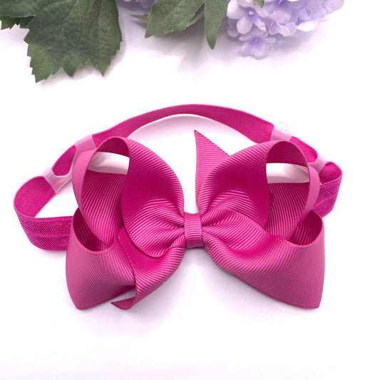GIRLS hearing aid headband with 4.5 inch bowtique bow