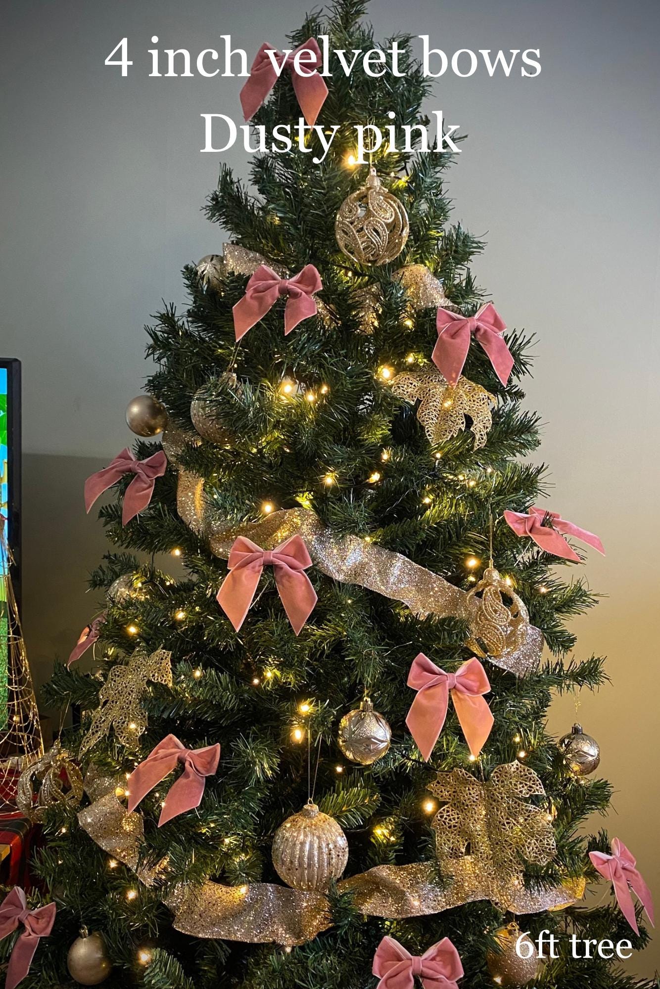 4 inch wine velvet bow