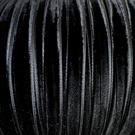 10mm black velvet ribbon