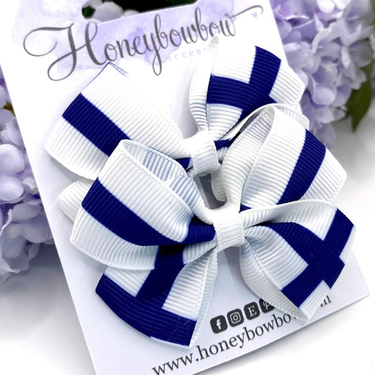 2.75 inch Finland flag hair bows
