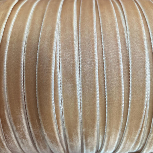 10mm pale gold velvet ribbon