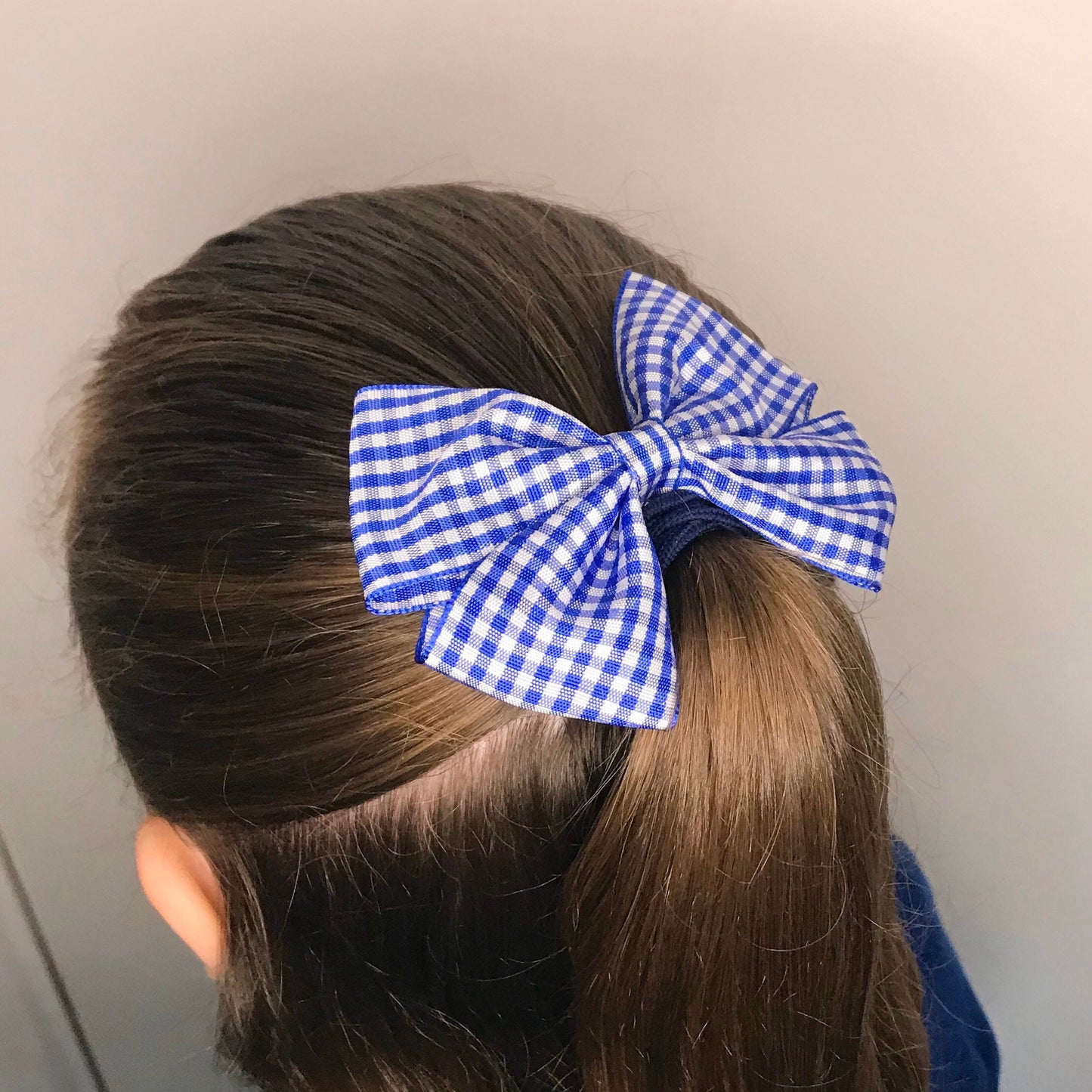 3.5 inch Green gingham tux bows