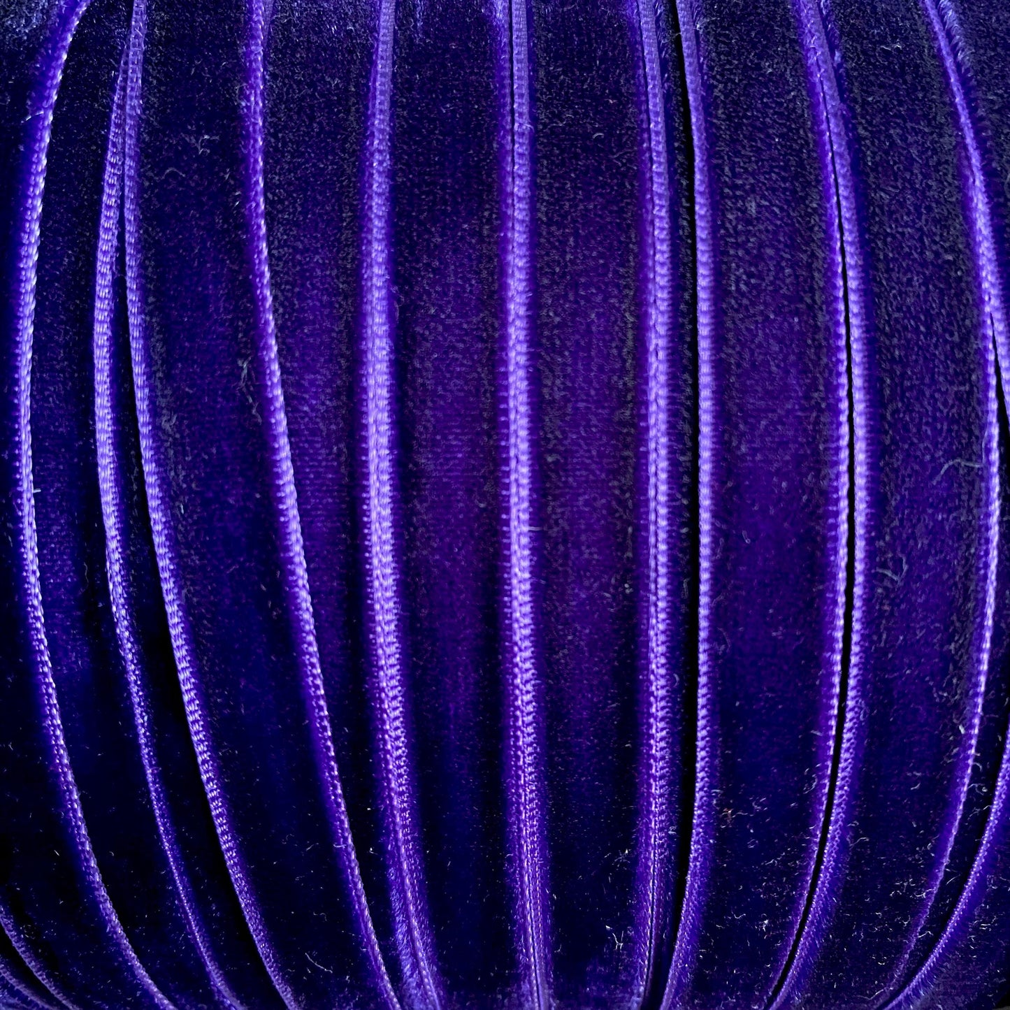 10mm regal purple velvet ribbon