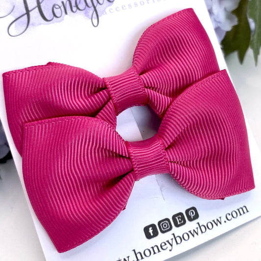3 inch Raspberry classic bows