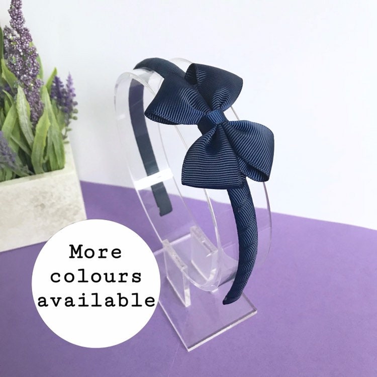 ALL COLOURS 2.5 inch Tux bow head band