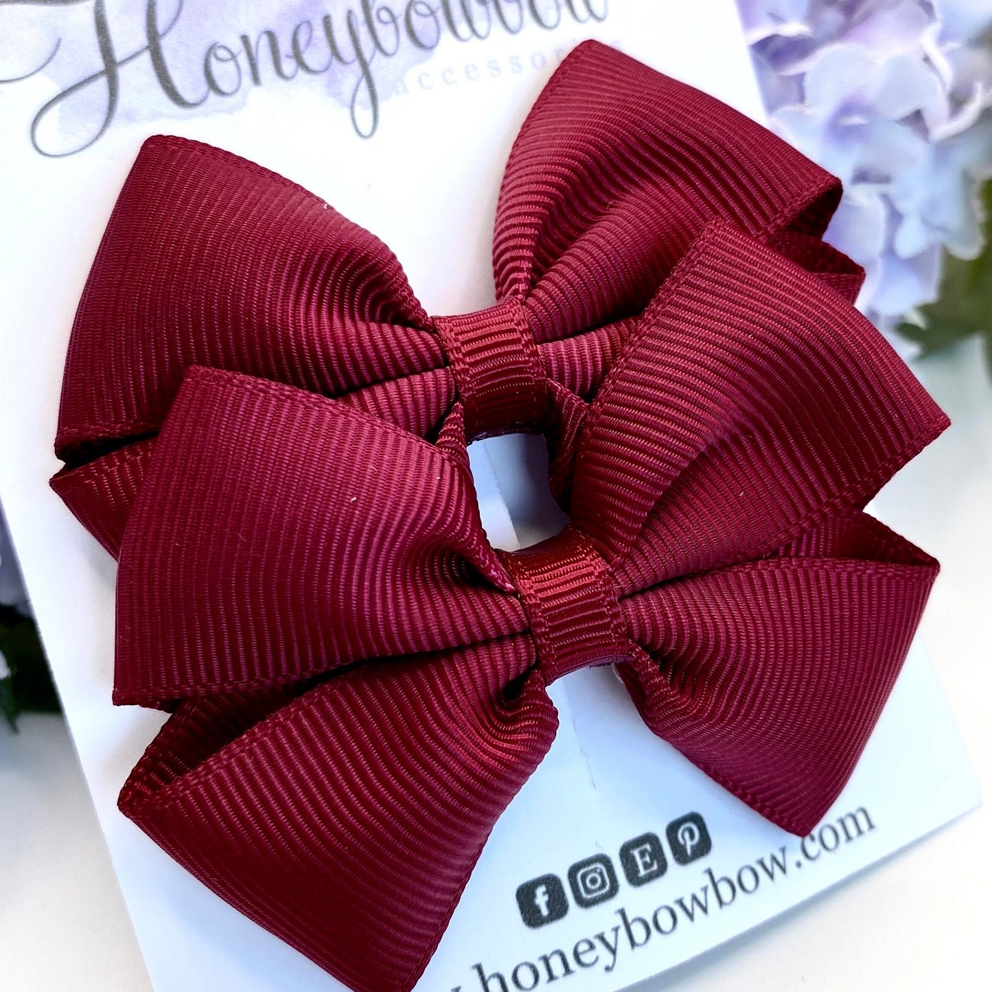 2.5 inch wine tux bows