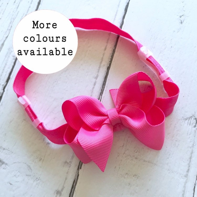 GIRLS hearing aid headband with 2.75 inch bowtique bow