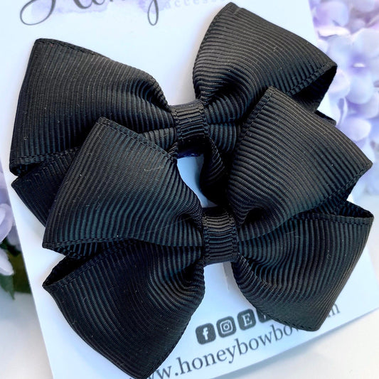 2.5 inch Black tux bows