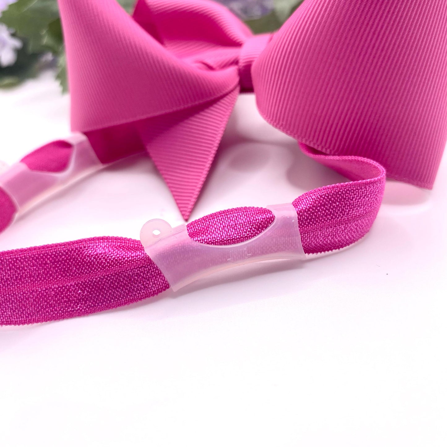 GIRLS hearing aid headband with 4.5 inch bowtique bow
