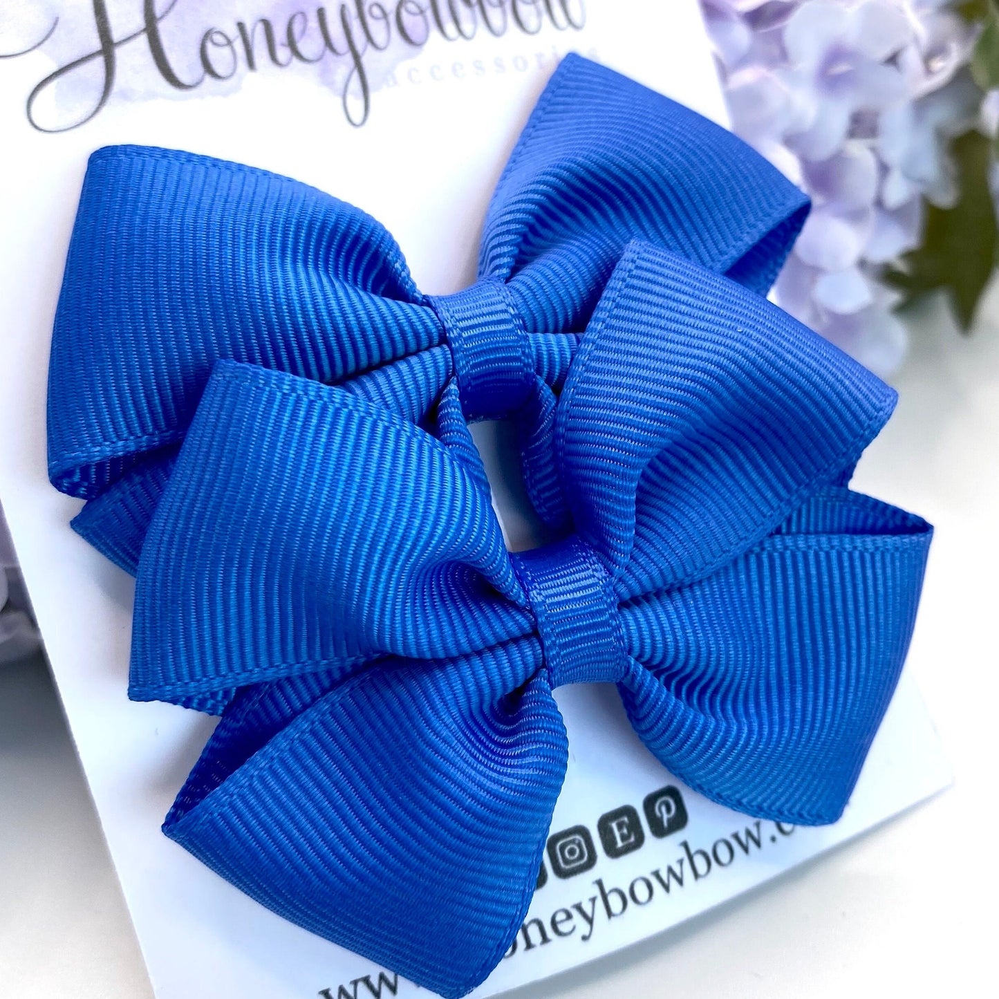 2.5 inch Royal blue tux bows