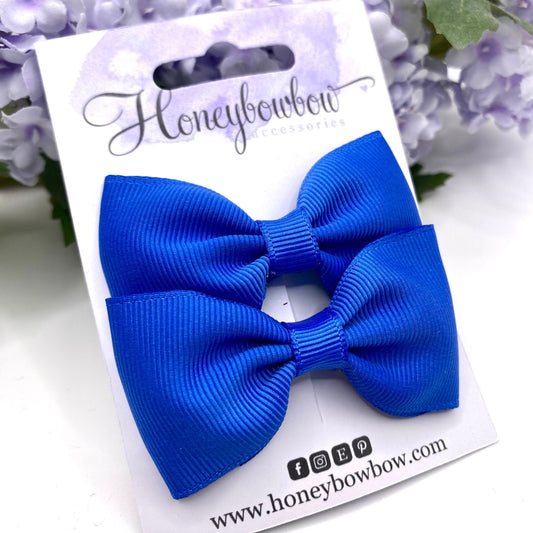 3 inch Royal blue classic bows