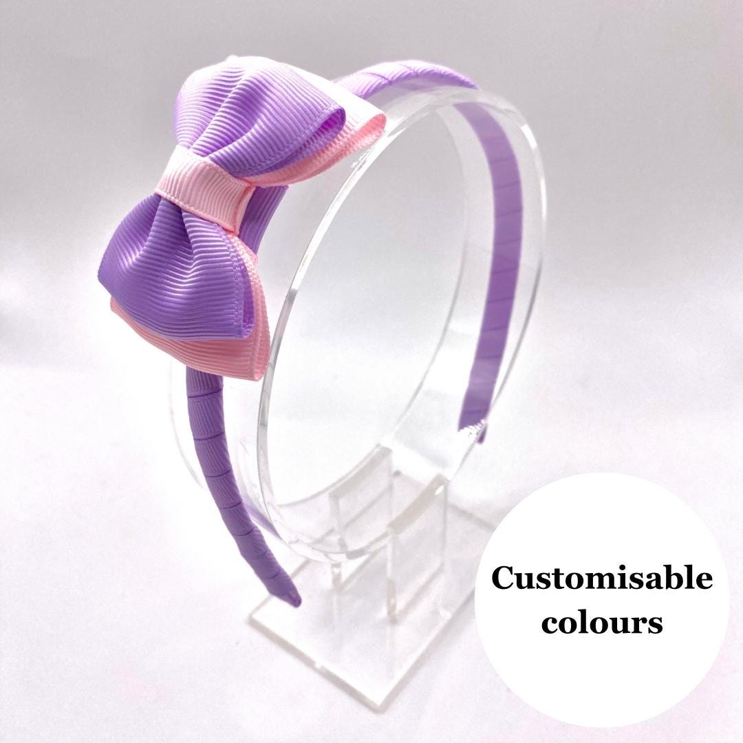 CUSTOM COLOURS 3 inch double classic bow headband